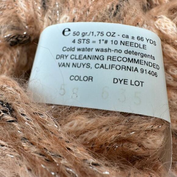 Trendsetter Yarns Eliseo Peach (Lot of 3 x 50 g Balls)‎ 32% Mohair Made in Italt - Picture 6 of 9